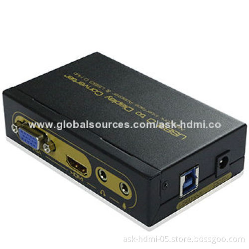 HDMI USB 3.0 to VGA + HDMI with RJ45 Input